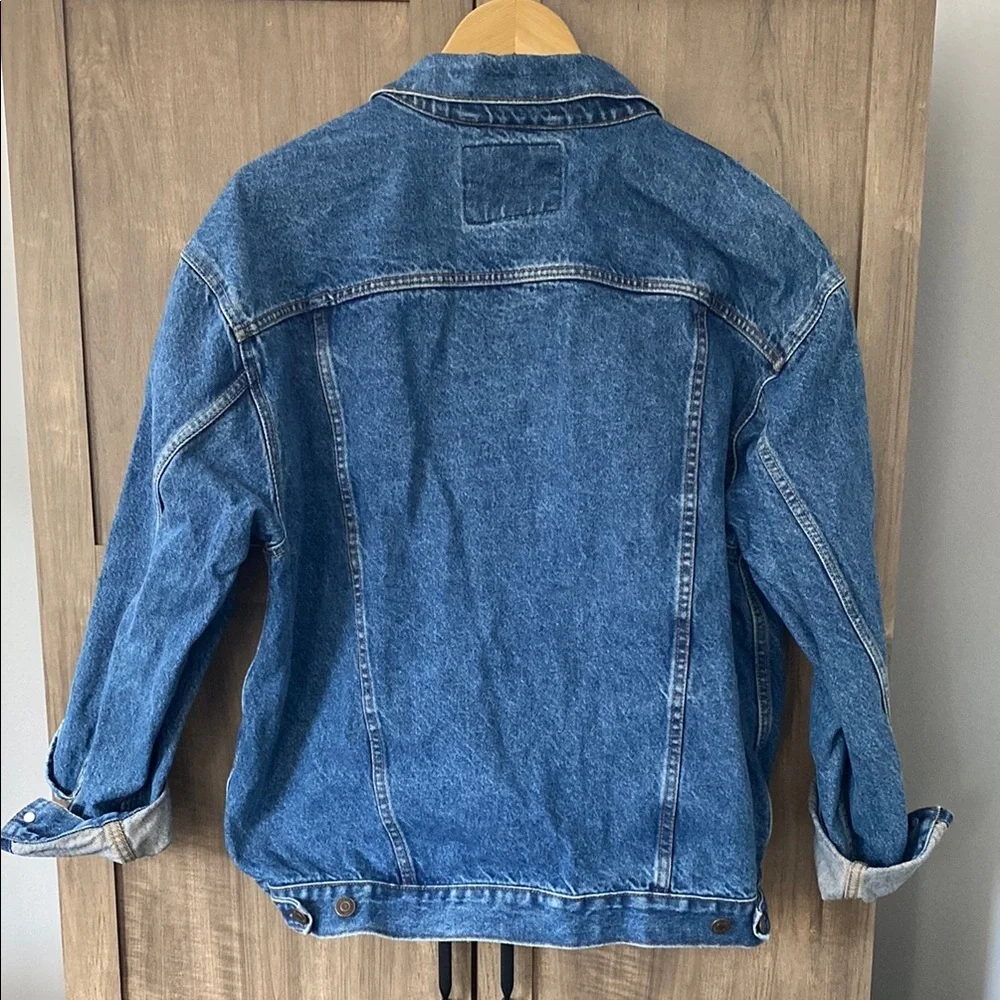 Levi Strauss Signature Blue Denim Jacket 100% Cotton Women’s Size Large - Picture 8 of 16